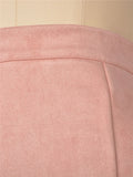 Casual Trendy High Waist Solid Color Zipper Tight Skirts Shopvhs.com