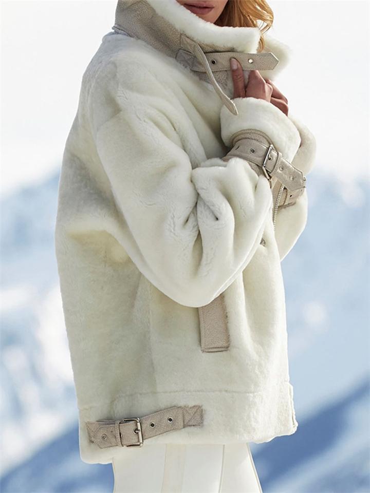 Casual Trendy Stylish Lapel Zipper Solid Color Coat With Pockets Shopvhs.com