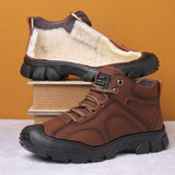 Casual Winter Non-Slip Lace Up Thermal Snow Boots For Men Shopvhs.com