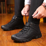 Casual Winter Non-Slip Lace Up Thermal Snow Boots For Men