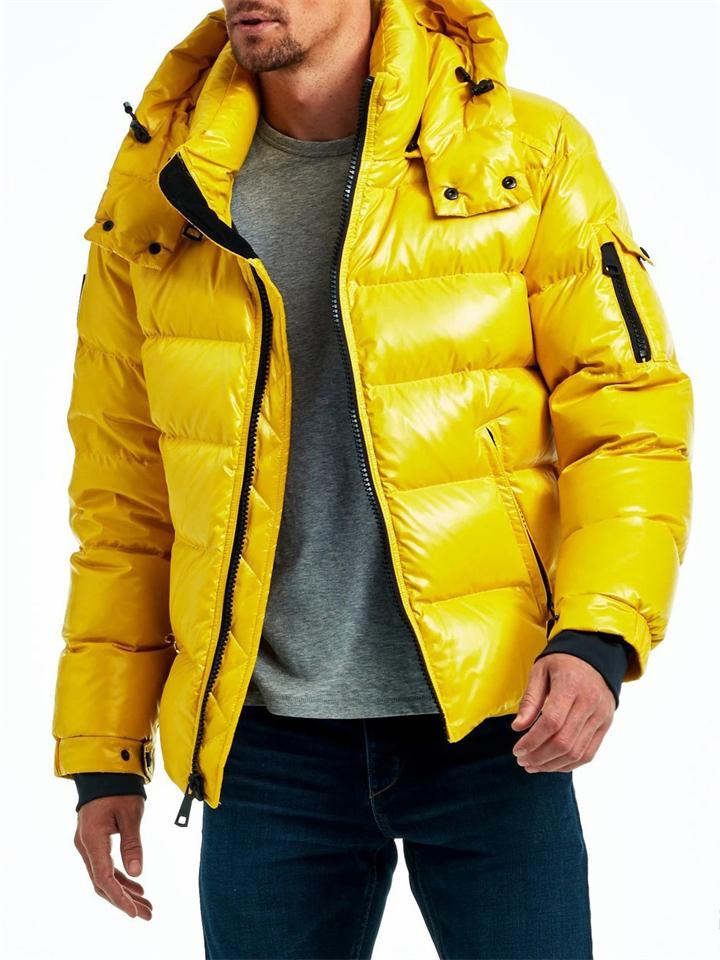 Casual Zipper Pockets Hooded Thermal Coats For Men Shopvhs.com