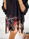 Character Print Long-Sleeved Button Blouse Shopvhs.com