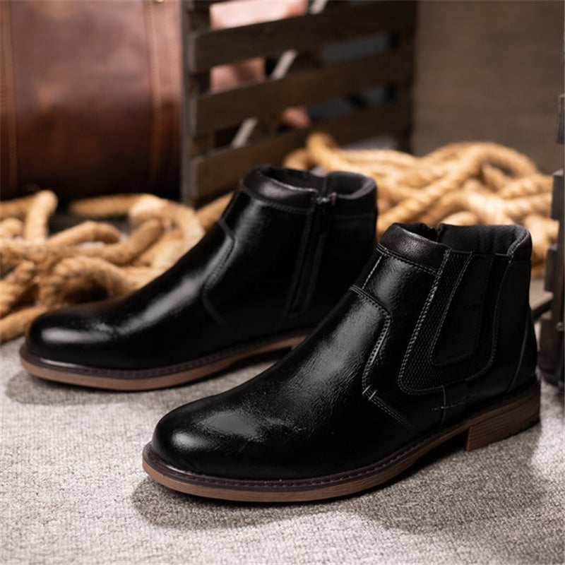 Chelsea Solid Color Ankle Boots For Men Shopvhs.com