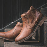 Chelsea Solid Color Ankle Boots For Men