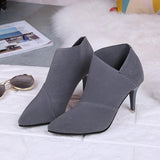 Chic Pointed Toe Ankle Boots Shopvhs.com