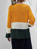 Colorblock Chunky Sweater Shopvhs.com