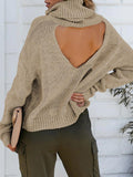 Commuter OL Turtleneck Bare Back Sweater Shopvhs.com