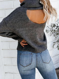 Commuter OL Turtleneck Bare Back Sweater Shopvhs.com