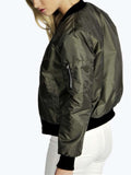 Cozy Solid Color Zipper Short Jacket With Pockets For Women Shopvhs.com