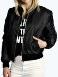 Cozy Solid Color Zipper Short Jacket With Pockets For Women Shopvhs.com