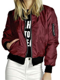 Cozy Solid Color Zipper Short Jacket With Pockets For Women Shopvhs.com