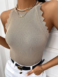 Crew Neck Knit Sleeveless Pullover Tank Tops Shopvhs.com