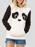Cute Panda Print Fleece Long Sleeve Hoodie Shopvhs.com