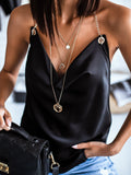 Deep V-Neck Sleeveless Halter Tank Tops Shopvhs.com