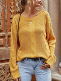 Drop Shoulder High Low Slit Tunic Sweater Shopvhs.com