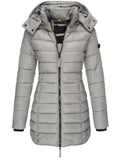 Elegant Detachable Hooded Women'S Mid-Length Slim-Fit Thermal Down Coat Shopvhs.com