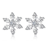 Elegant Snowflake Zircon Earrings Sweet Christmas Gift Earrings Stud For Women Shopvhs.com