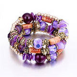 Ethnic Style Multi-Layer Handmade Beaded Stone Bracelet Shopvhs.com