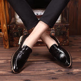 Exquisite Wingtip All-Match Pointed Toe Wear-Resistant Footwear Men'S Leather Shoes Shopvhs.com