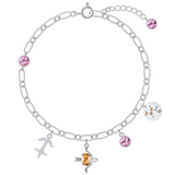 Exquisite Zodiac Signs Themed Ornament Chain Link Bracelet Jewelry Gifts For Women Girls Shopvhs.com