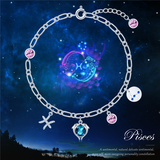 Exquisite Zodiac Signs Themed Ornament Chain Link Bracelet Jewelry Gifts For Women Girls Shopvhs.com