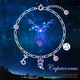 Exquisite Zodiac Signs Themed Ornament Chain Link Bracelet Jewelry Gifts For Women Girls Shopvhs.com