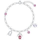 Exquisite Zodiac Signs Themed Ornament Chain Link Bracelet Jewelry Gifts For Women Girls Shopvhs.com