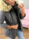 Extra Cozy Zipper Pocket Faux Fur Hooded Coat Shopvhs.com