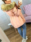 Extra Cozy Zipper Pocket Faux Fur Hooded Coat Shopvhs.com