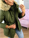 Extra Cozy Zipper Pocket Faux Fur Hooded Coat Shopvhs.com