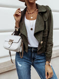 Fashion Lapel Button Crop Jacket Shopvhs.com