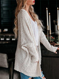 Fashion Pocket Long Sleeve Plush Cardigan Shopvhs.com