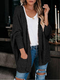 Fashion Pocket Long Sleeve Plush Cardigan Shopvhs.com