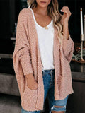 Fashion Pocket Long Sleeve Plush Cardigan Shopvhs.com