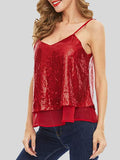 Fashion Sequined V-neck Sleeveless Vest Shopvhs.com