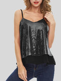 Fashion Sequined V-neck Sleeveless Vest Shopvhs.com