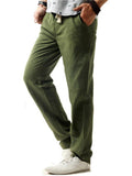 Fashionable Casual Loose Straight Leg Linen Pants Shopvhs.com