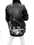 Fashionable Chest Pocket Lapel Collar Ripped Design Denim Coat Shopvhs.com