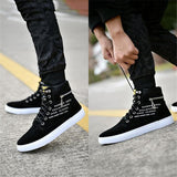 Fashionable High-Cut Lace-Up Back Zipper Waterproof Sneakers Shopvhs.com