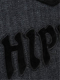 Fashionable Hip-Hop Style Embroidered Loose Straight-Leg Black Pants Shopvhs.com