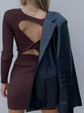 Fashionable Long Sleeve Leather Blazer Shopvhs.com