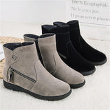 Fashionable Multi-Zip Design Non-Slip Warm Boots Shopvhs.com