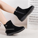 Fashionable Multi-Zip Design Non-Slip Warm Boots Shopvhs.com