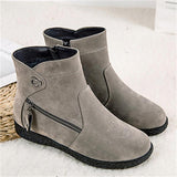 Fashionable Multi-Zip Design Non-Slip Warm Boots Shopvhs.com