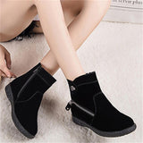 Fashionable Multi-Zip Design Non-Slip Warm Boots Shopvhs.com