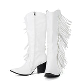 Fashionable Shaky Tassel Mid-Calf Boots Shopvhs.com