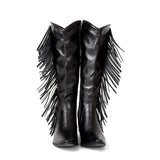 Fashionable Shaky Tassel Mid-Calf Boots Shopvhs.com