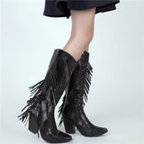 Fashionable Shaky Tassel Mid-Calf Boots Shopvhs.com