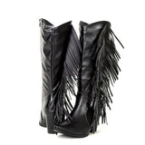 Fashionable Shaky Tassel Mid-Calf Boots Shopvhs.com