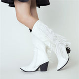 Fashionable Shaky Tassel Mid-Calf Boots Shopvhs.com